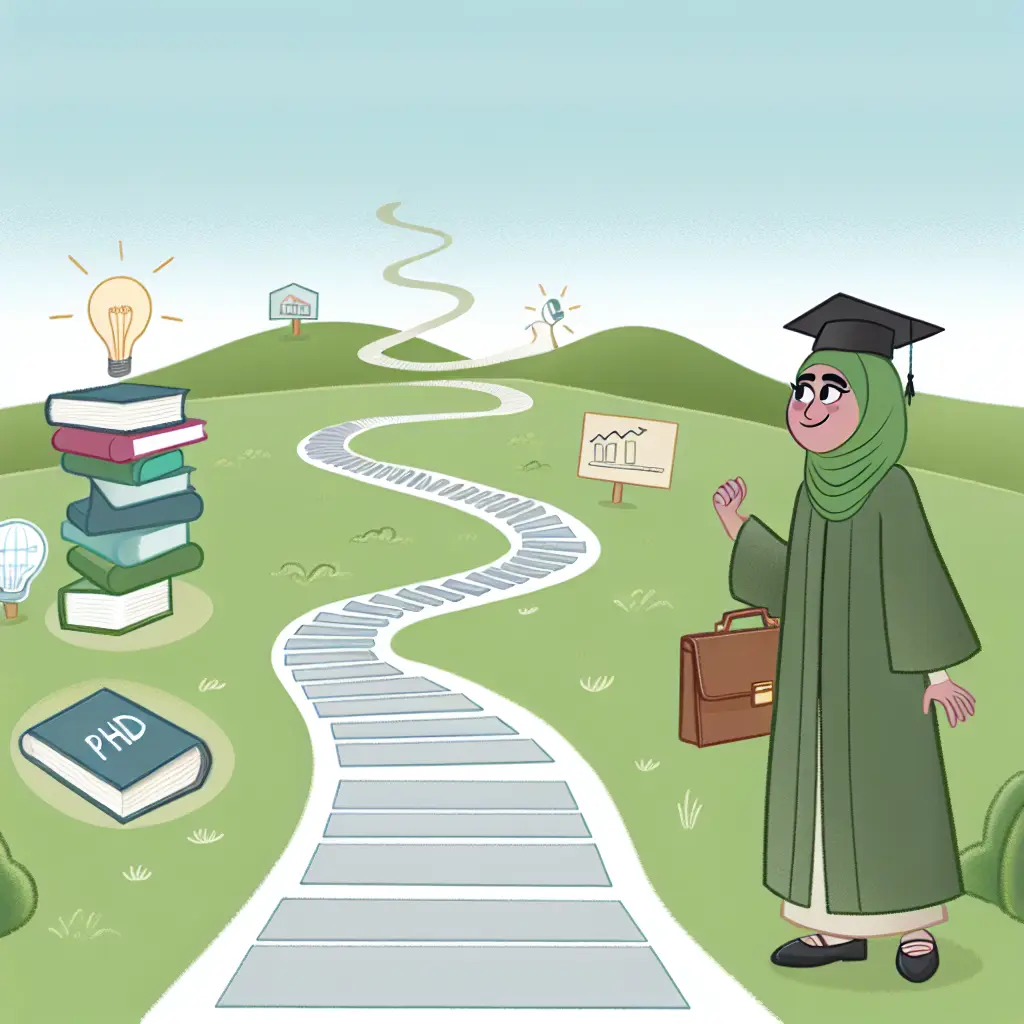 Timeline visuelle montrant les étapes clés de la réussite doctorale avec CRAI