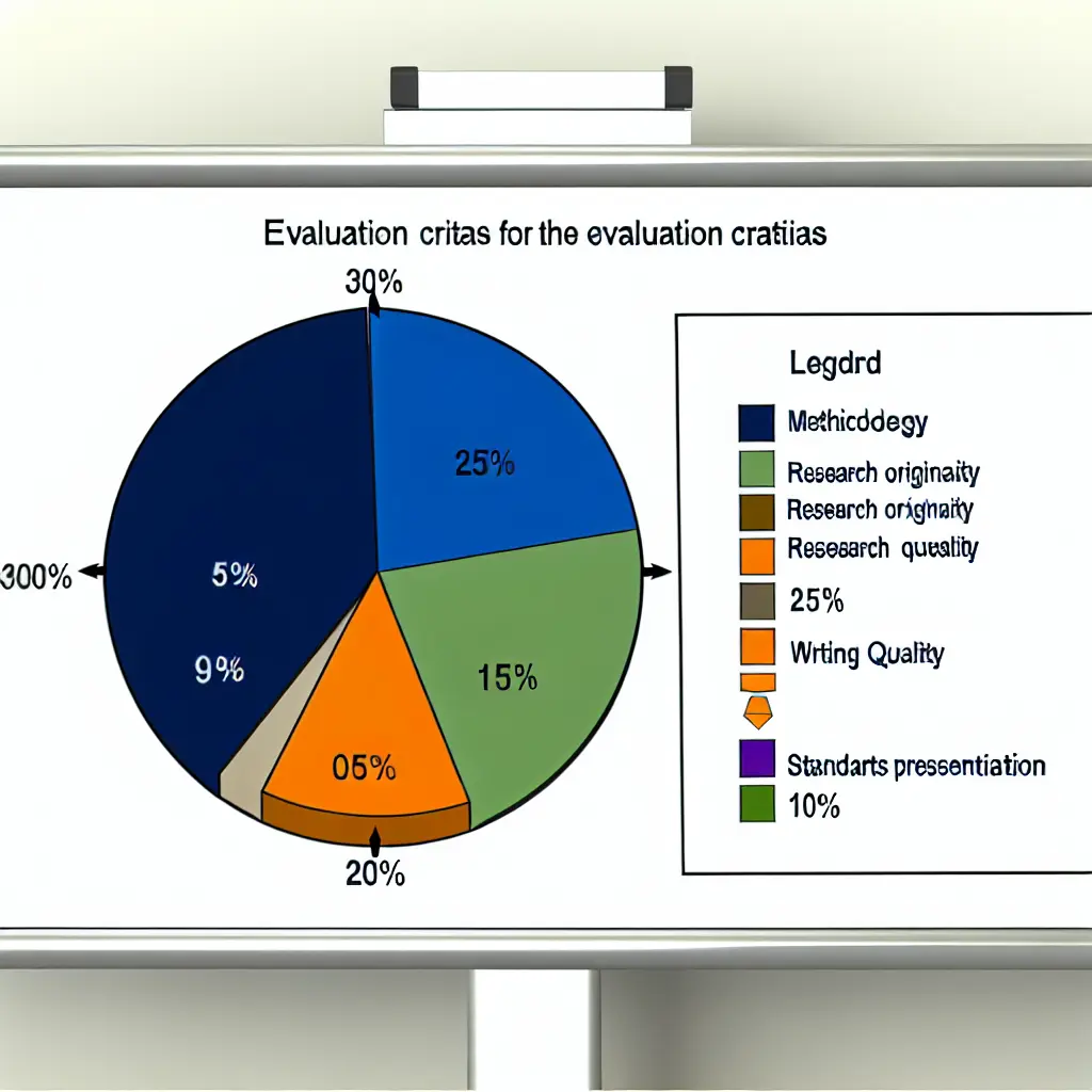 Graphique détaillé des critères d'évaluation des mémoires de master 2025