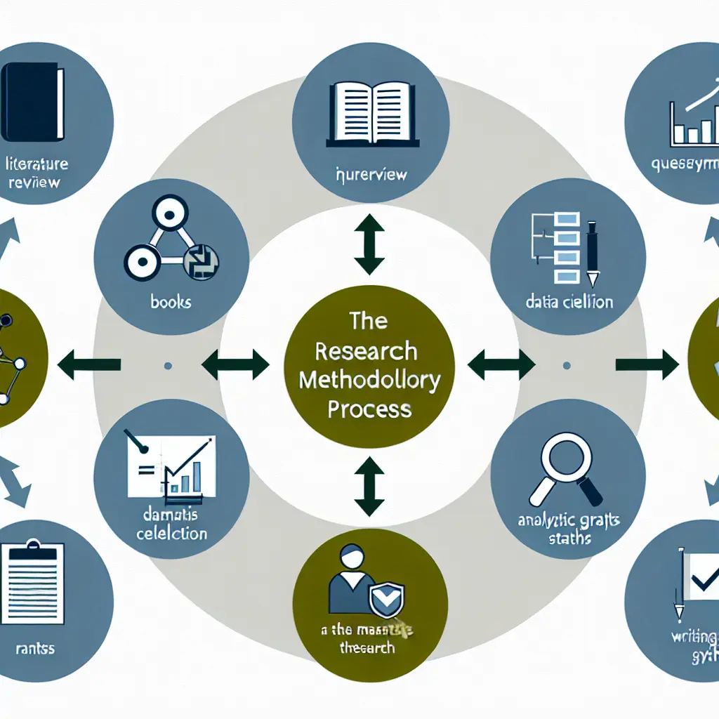 Schéma méthodologique illustrant les étapes de développement d'une recherche académique