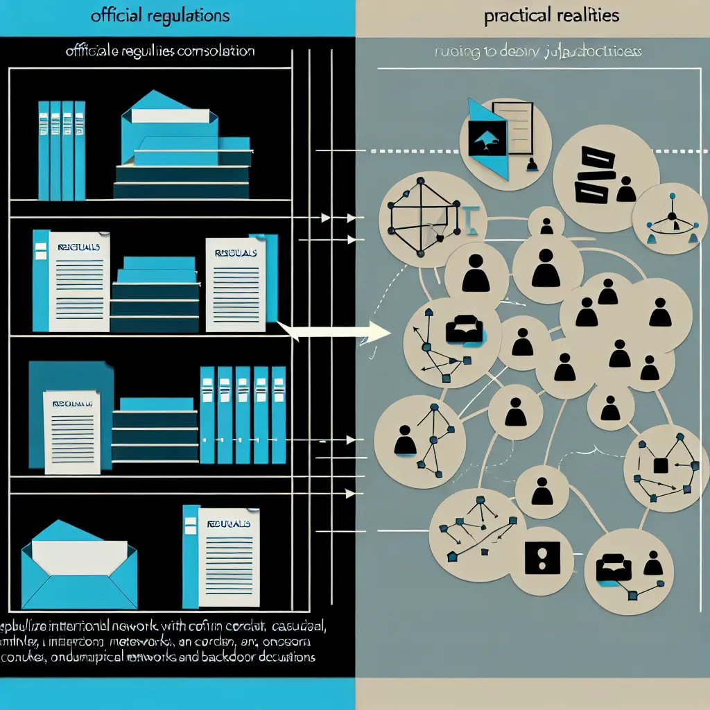 Contraste visuel entre documents officiels universitaires et la réalité pratique sur le terrain