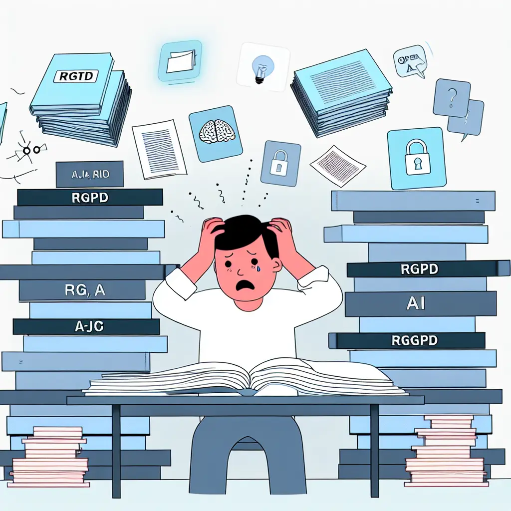 Étudiant en doctorat perplexe face aux nouvelles réglementations