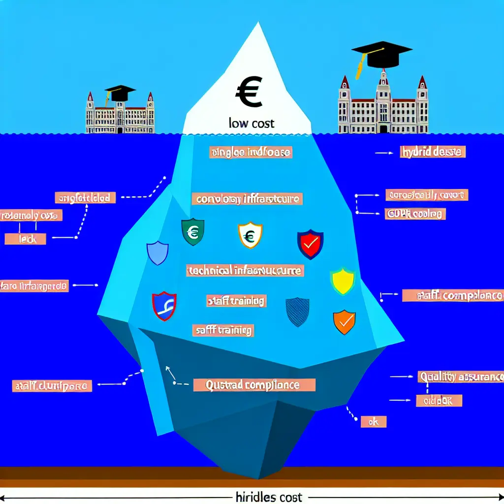 Analyse des coûts cachés dans les soutenances hybrides universitaires