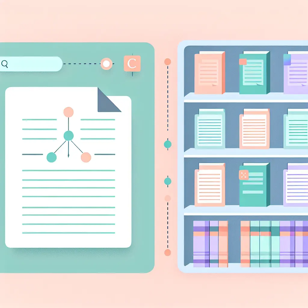 Système de gestion bibliographique organisé avec références classées