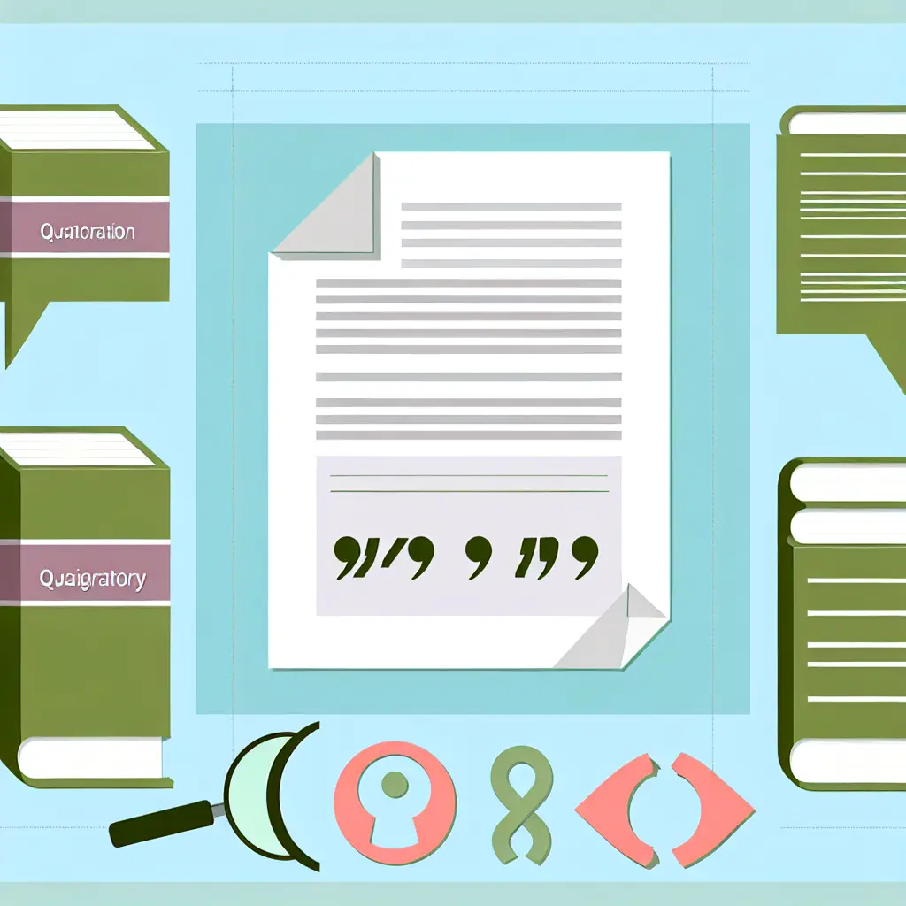 Normes de citation et de bibliographie académique avec guillemets et références