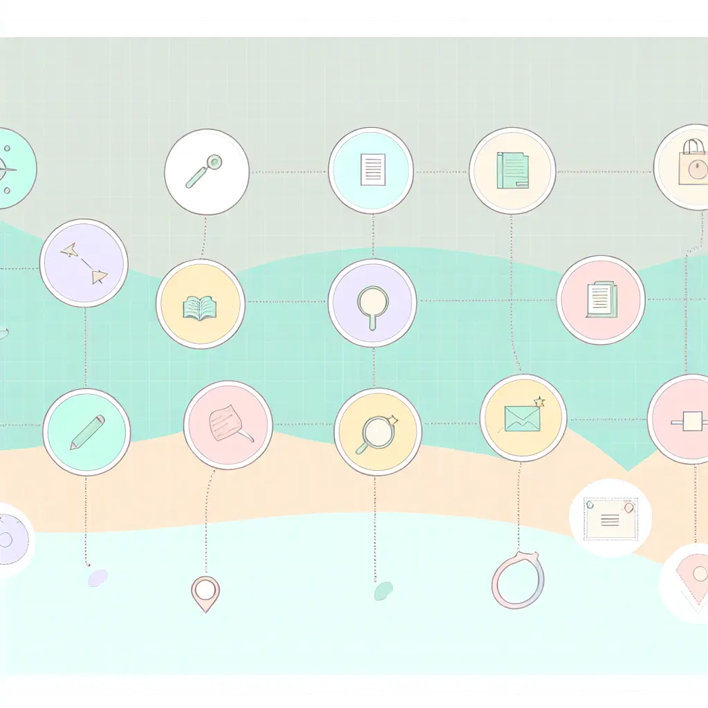 Feuille de route visuelle illustrant les huit étapes progressives de la méthodologie de rédaction de mémoire