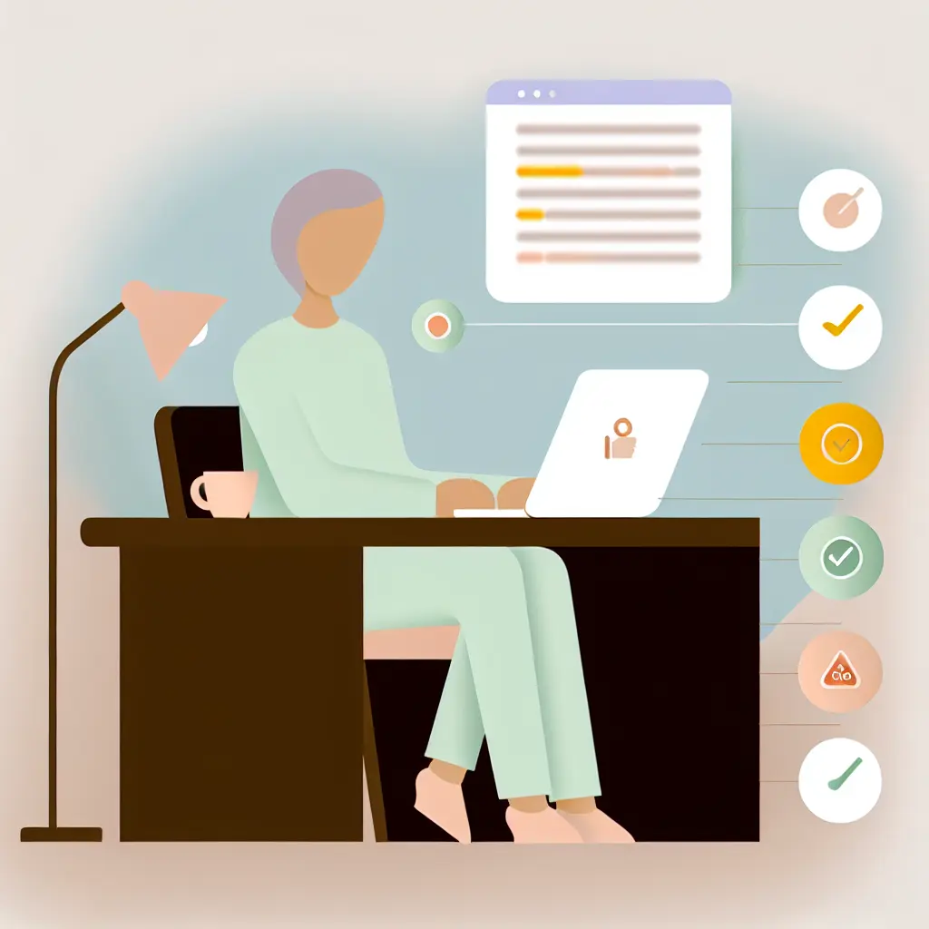 Étudiant utilisant un outil anti-plagiat pour vérifier son mémoire