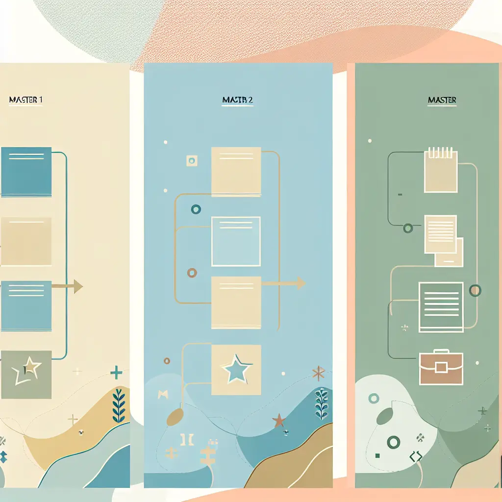 Illustration des différents types de mémoires universitaires : M1, M2 recherche et M2 professionnel