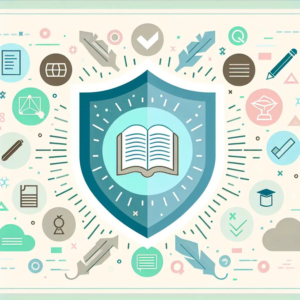 Bouclier symbolisant la protection par l'intégrité académique