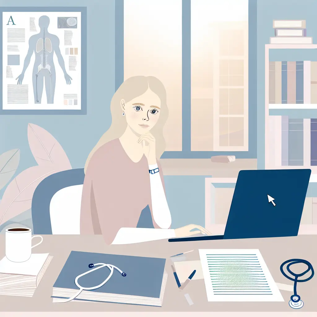 Étudiant en médecine face à l'écran blanc lors de la rédaction scientifique