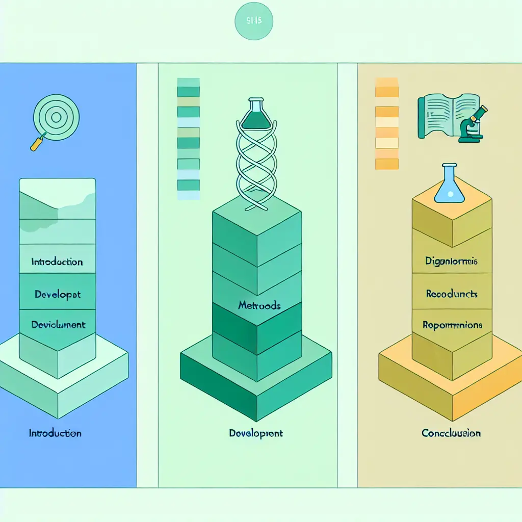 Comparaison visuelle des trois modèles de structure de mémoire : SHS, IMRAD et professionnel