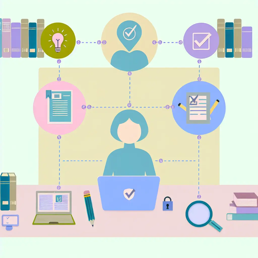 Workflow de rédaction académique en 5 étapes avec vérifications