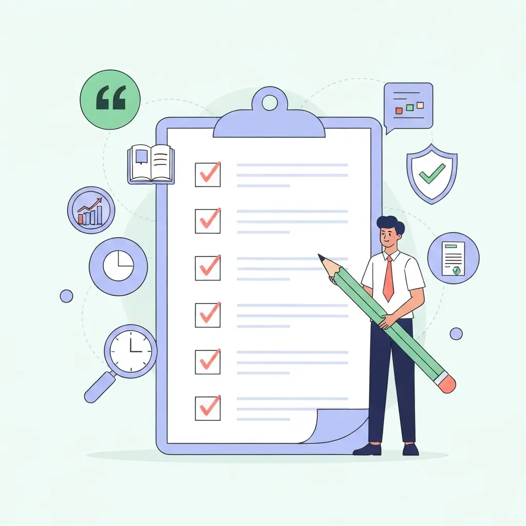 Checklist de vérification anti-plagiat pour thèse