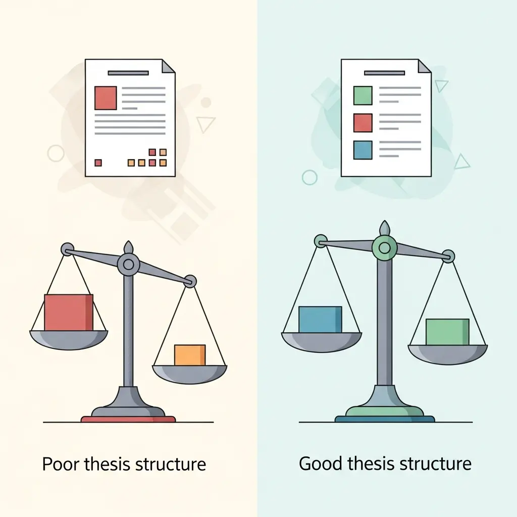 Comparaison entre une structure équilibrée et déséquilibrée de mémoire