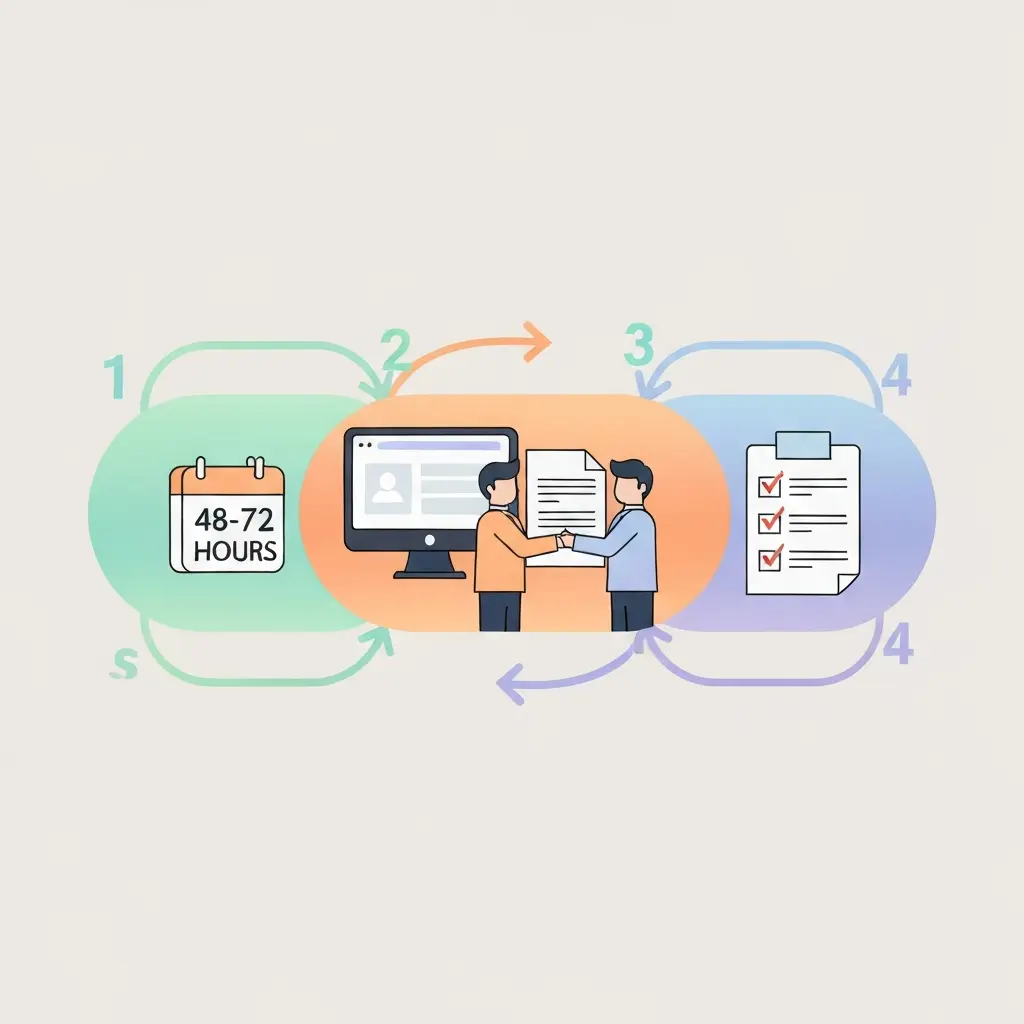 Processus en quatre étapes pour la correction méthodique d'une thèse