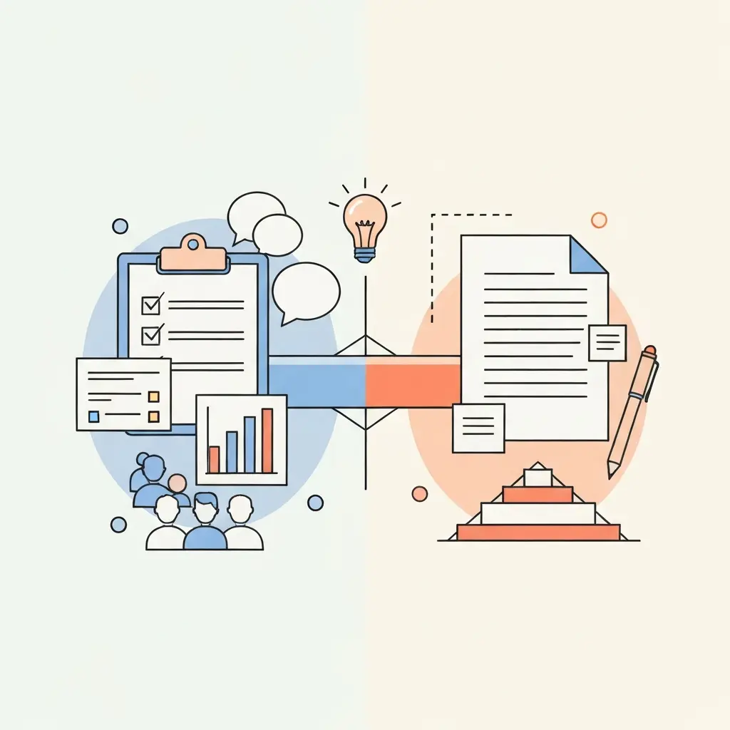 Distinction entre méthodologie de recherche et méthodologie de rédaction