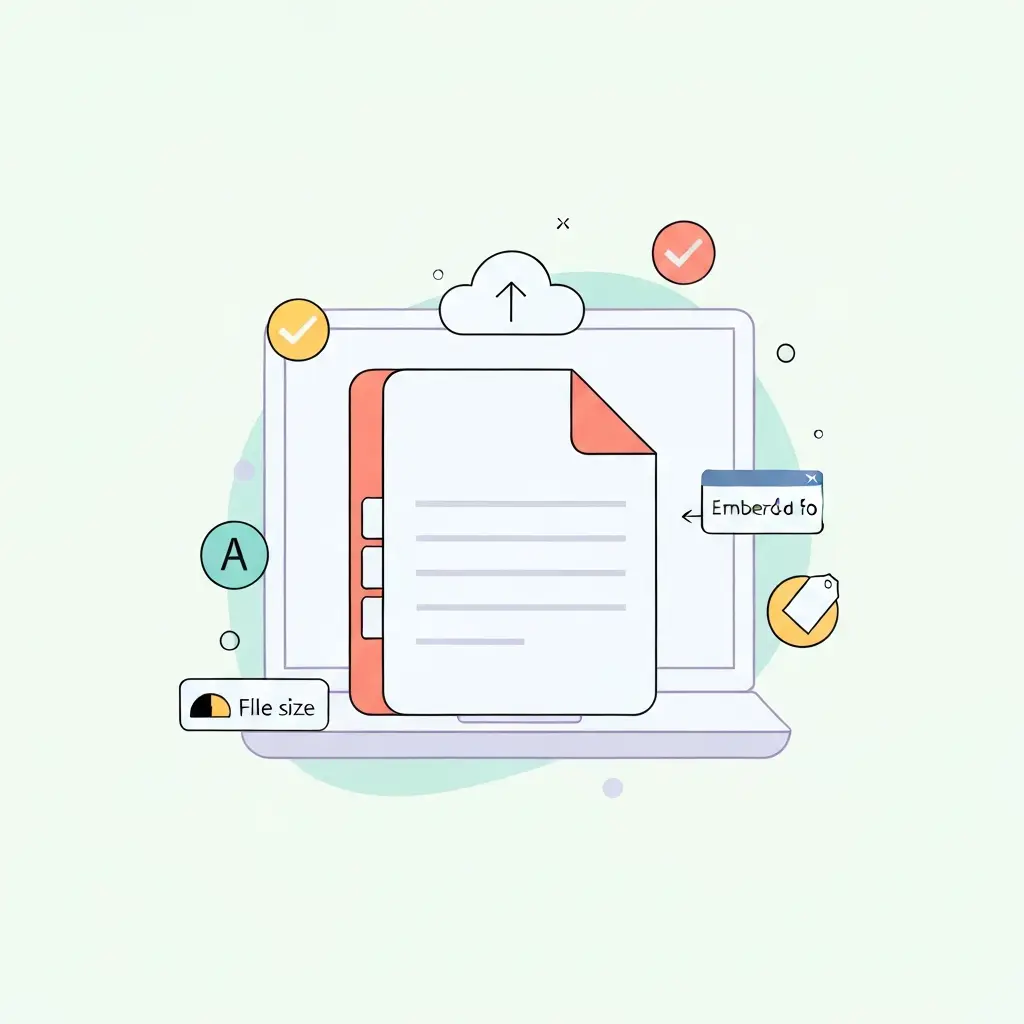 Vérification d'un fichier PDF avant dépôt numérique
