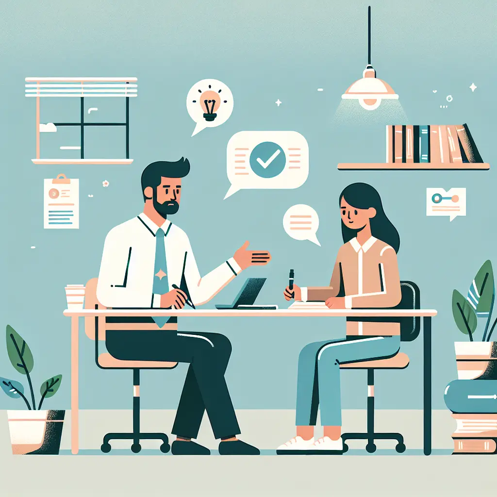 Rencontre productive entre un directeur de mémoire et son étudiant