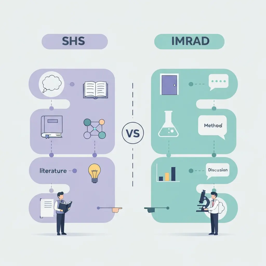 Comparaison des structures de mémoire SHS et IMRAD