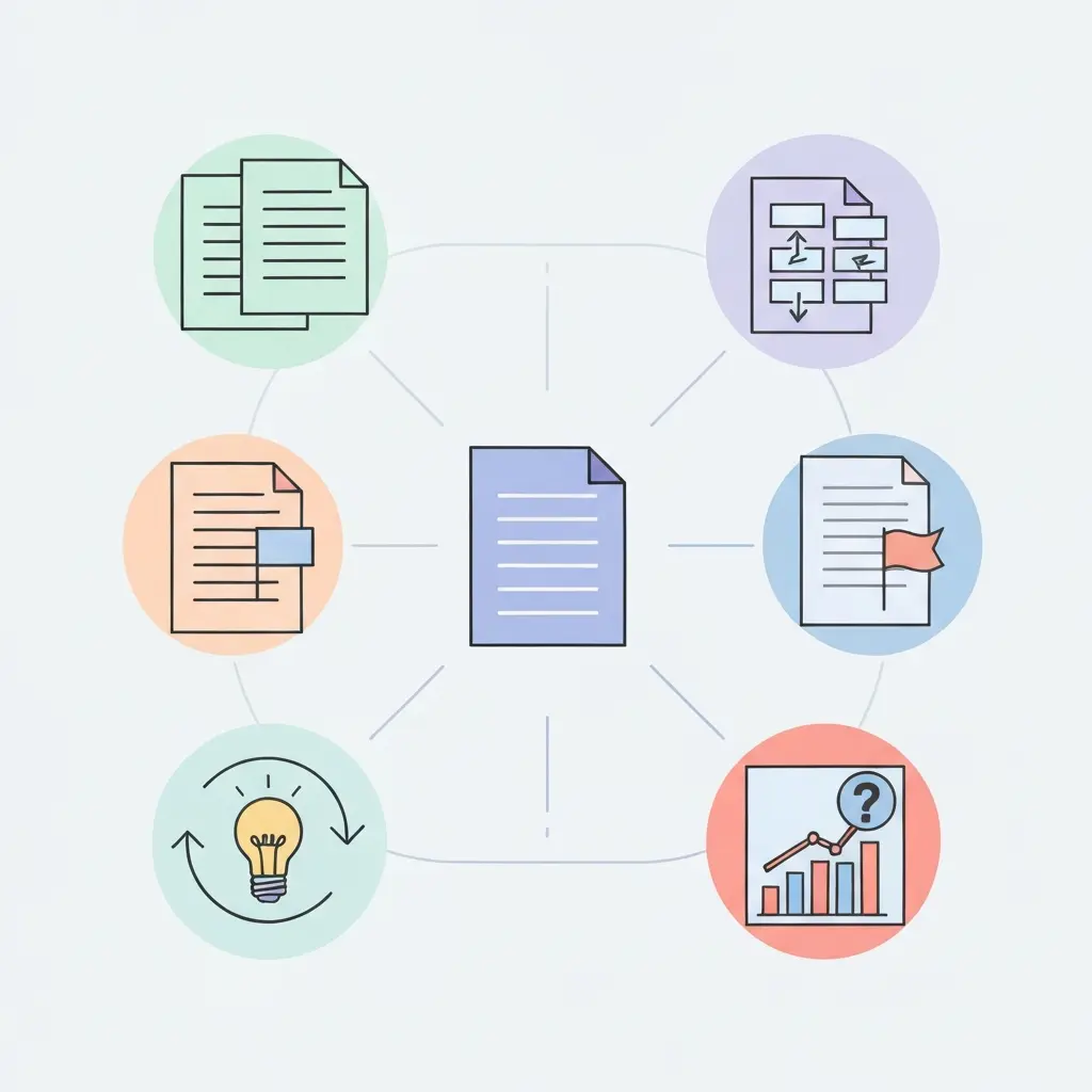 Diagramme illustrant les six formes de plagiat académique