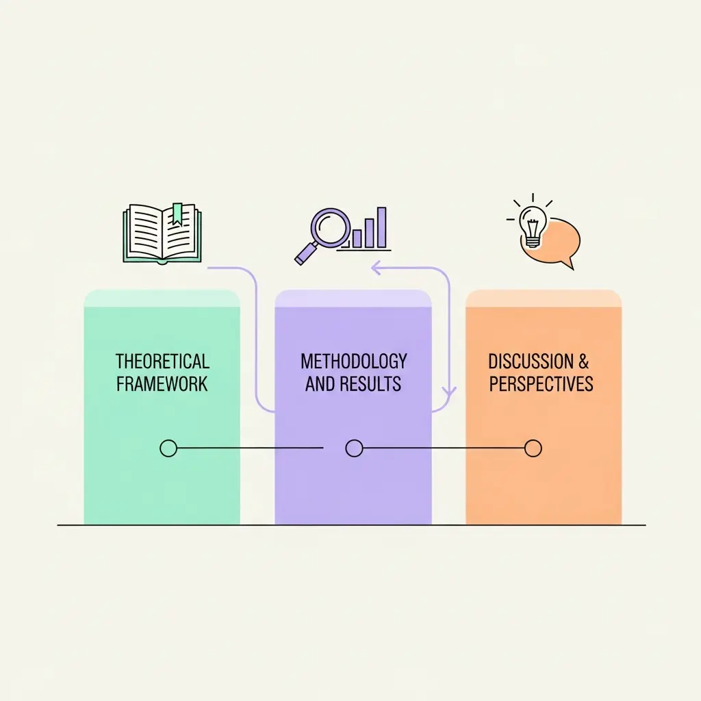 Illustration d'une structure de mémoire équilibrée en trois parties