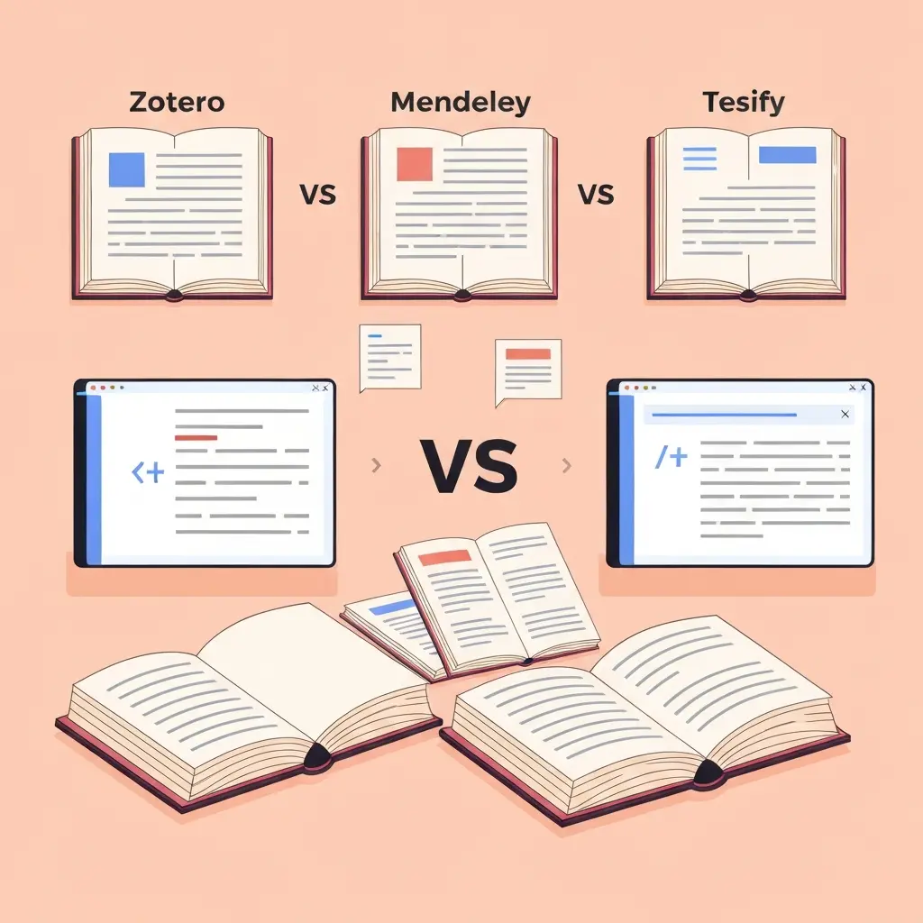 Zotero vs Mendeley vs Tesify : quel gestionnaire de références choisir ?