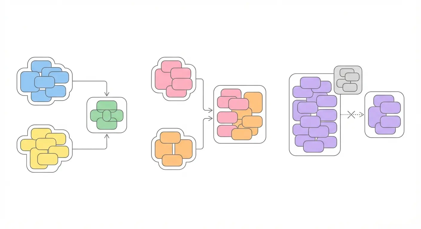 Diagramme des opérateurs booléens AND OR NOT pour construire des requêtes Google Scholar efficaces
