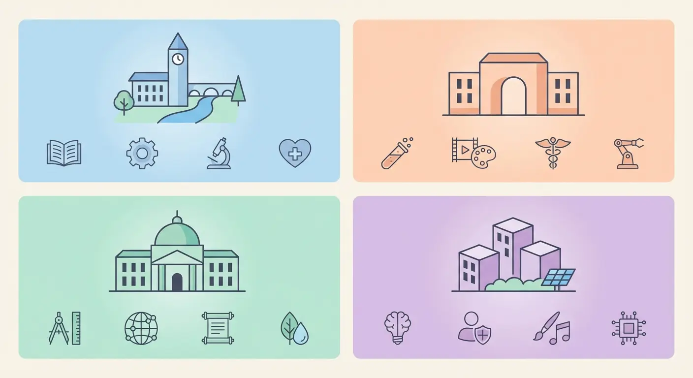 Comparatif des universités régionales françaises : Lyon, Bordeaux, Toulouse et Montpellier — campus, disciplines et points forts