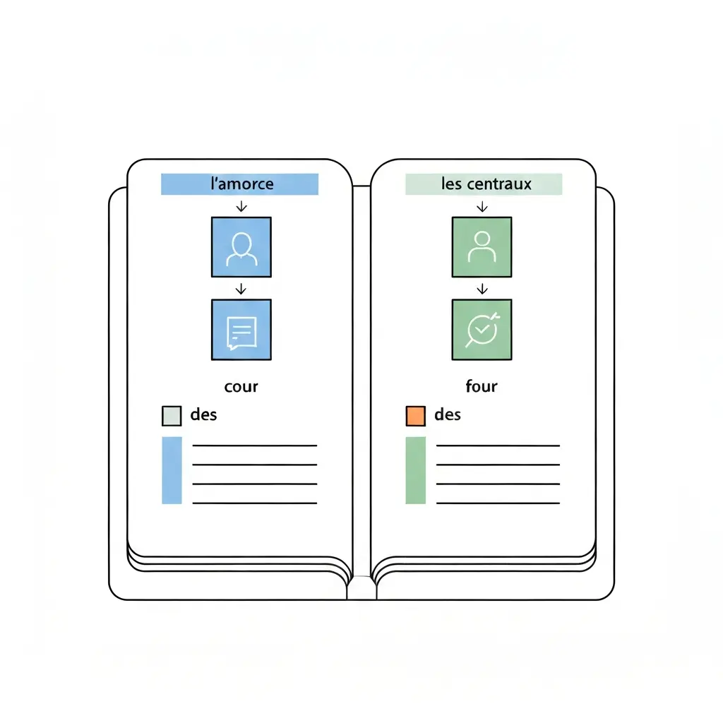 Guide d'entretien semi-directif structuré en trois parties — amorce, thèmes centraux et clôture — pour une méthodologie de recherche rigoureuse