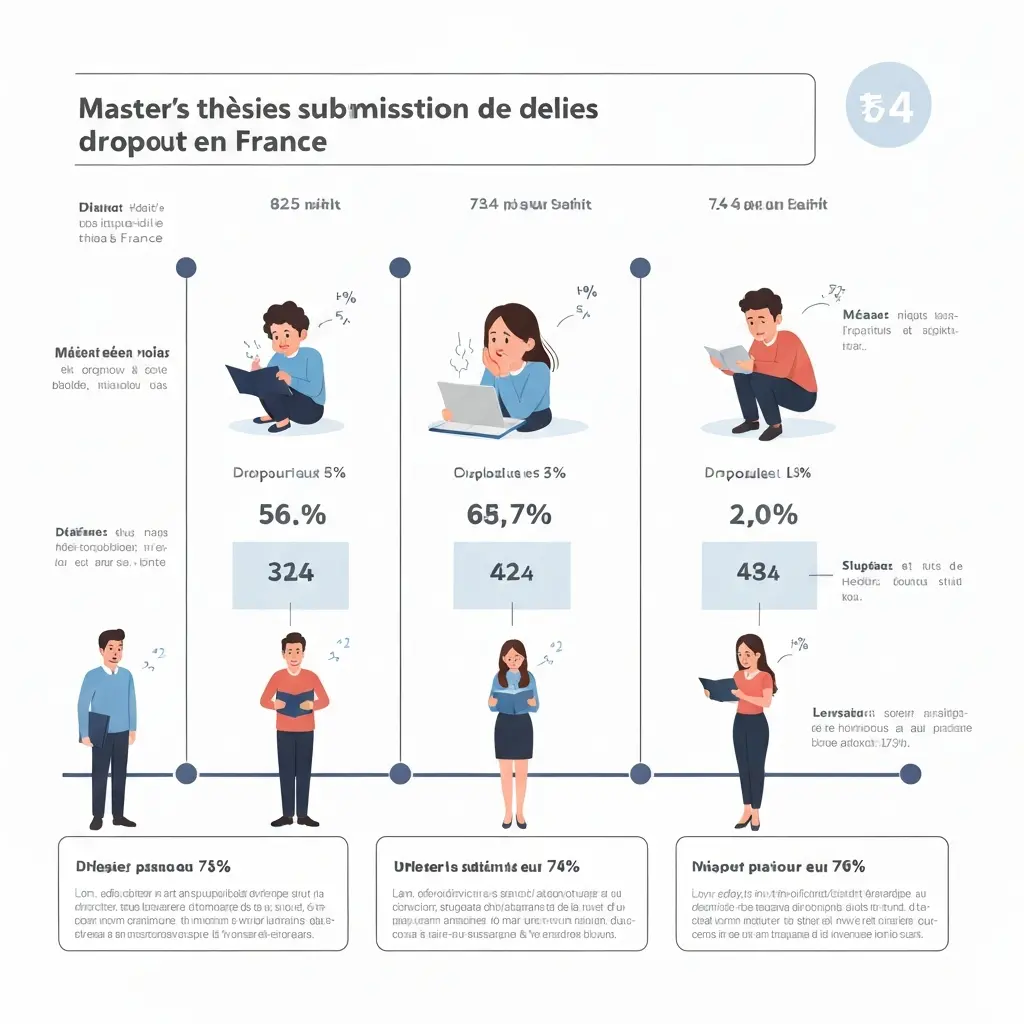 Délais de soutenance et abandons en master en France : statistiques 2026