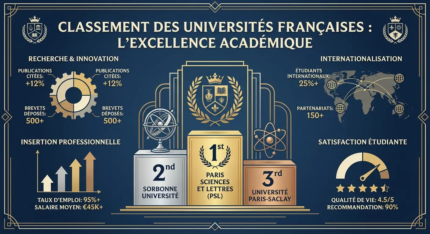 Classement universités France 2026 : guide complet