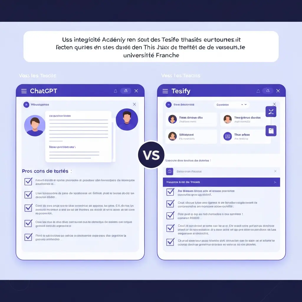 ChatGPT vs Tesify pour un Mémoire en 2026 : 12 Critères Comparés