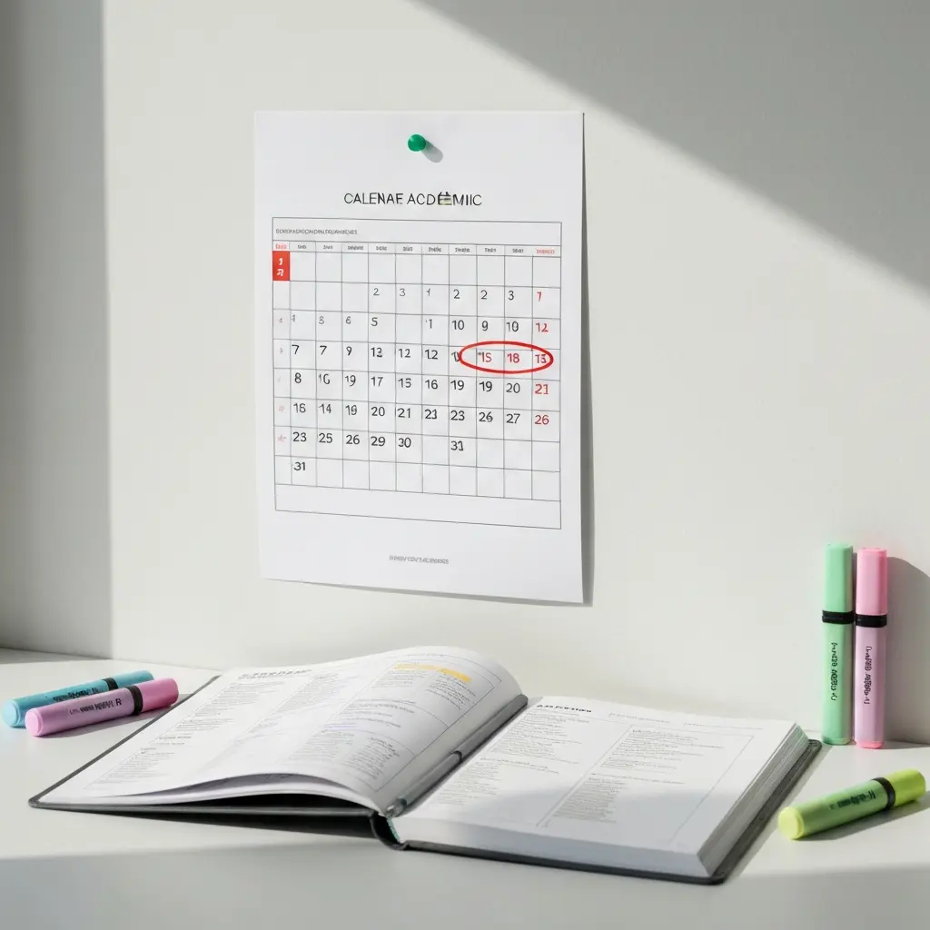 Calendrier Mon Master 2026 Imprimable : Toutes les Dates Clés en 1 Page