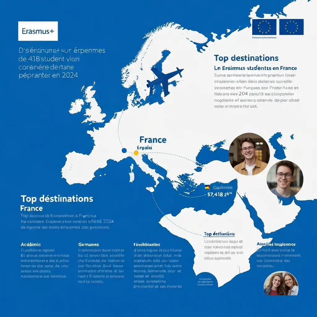 Erasmus+ France 2026 : Statistiques de Mobilité Étudiante et Destinations