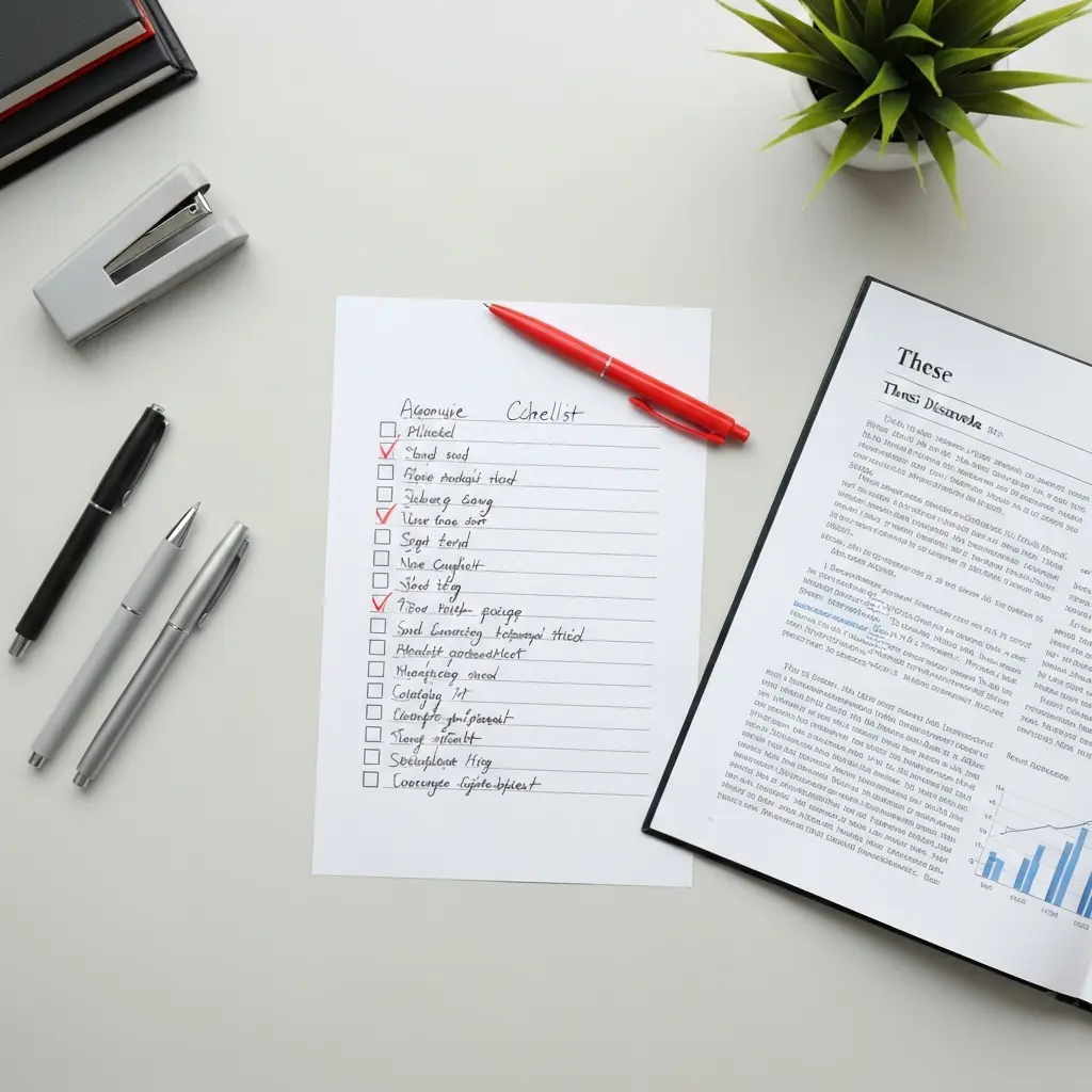 Checklist de Relecture Mémoire Avant Soutenance 2026 : 50 Points à Vérifier en 4h