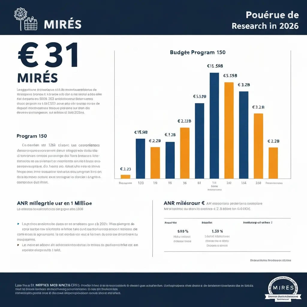 Budget recherche universités France 2026 : analyse des 31 milliards MIRES