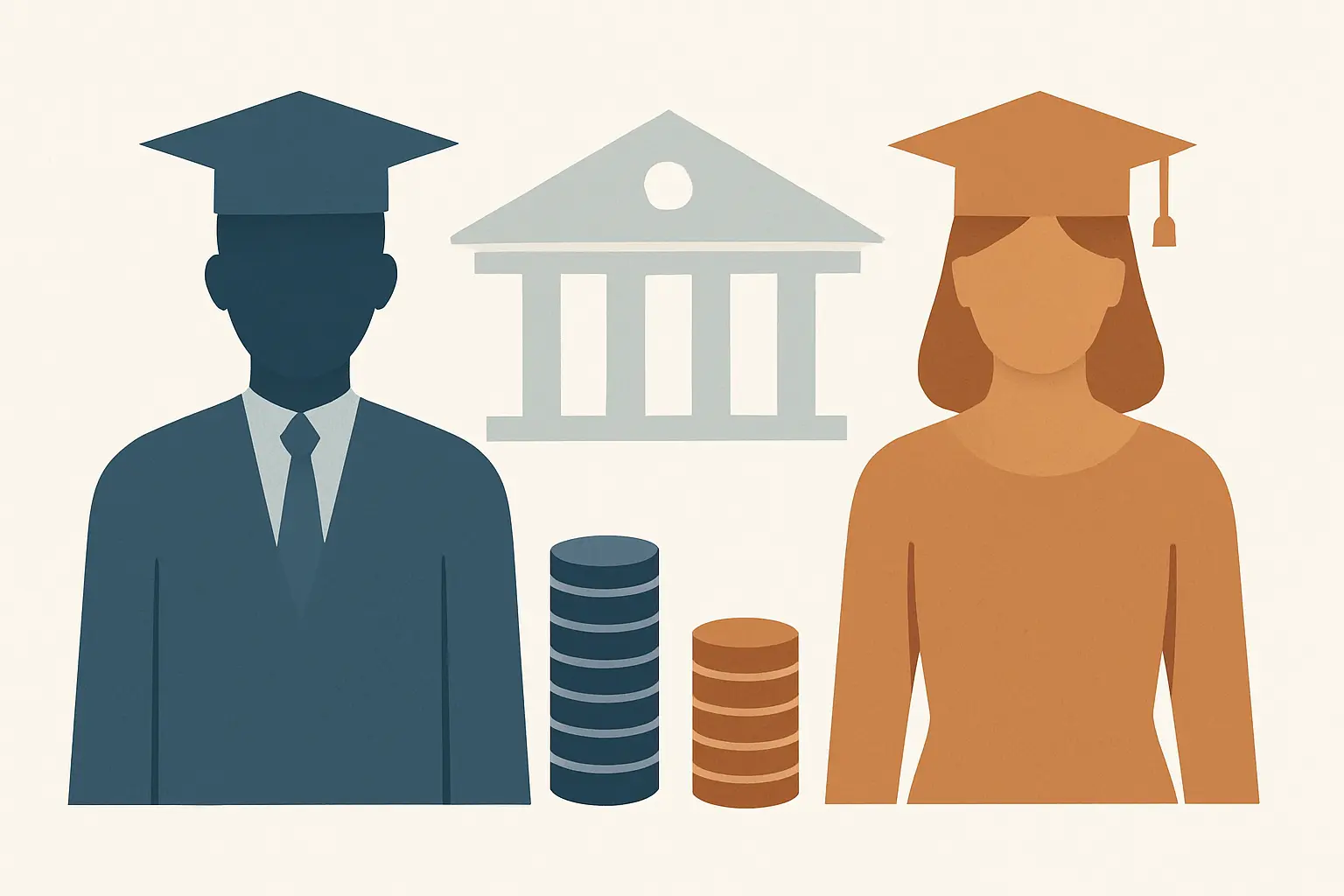 Illustration de l'écart salarial hommes/femmes après le master : inégalités de rémunération dès la première embauche (données Apec / InserSup)