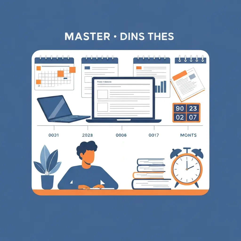 Combien de mois pour rédiger un mémoire de master : données et benchmarks