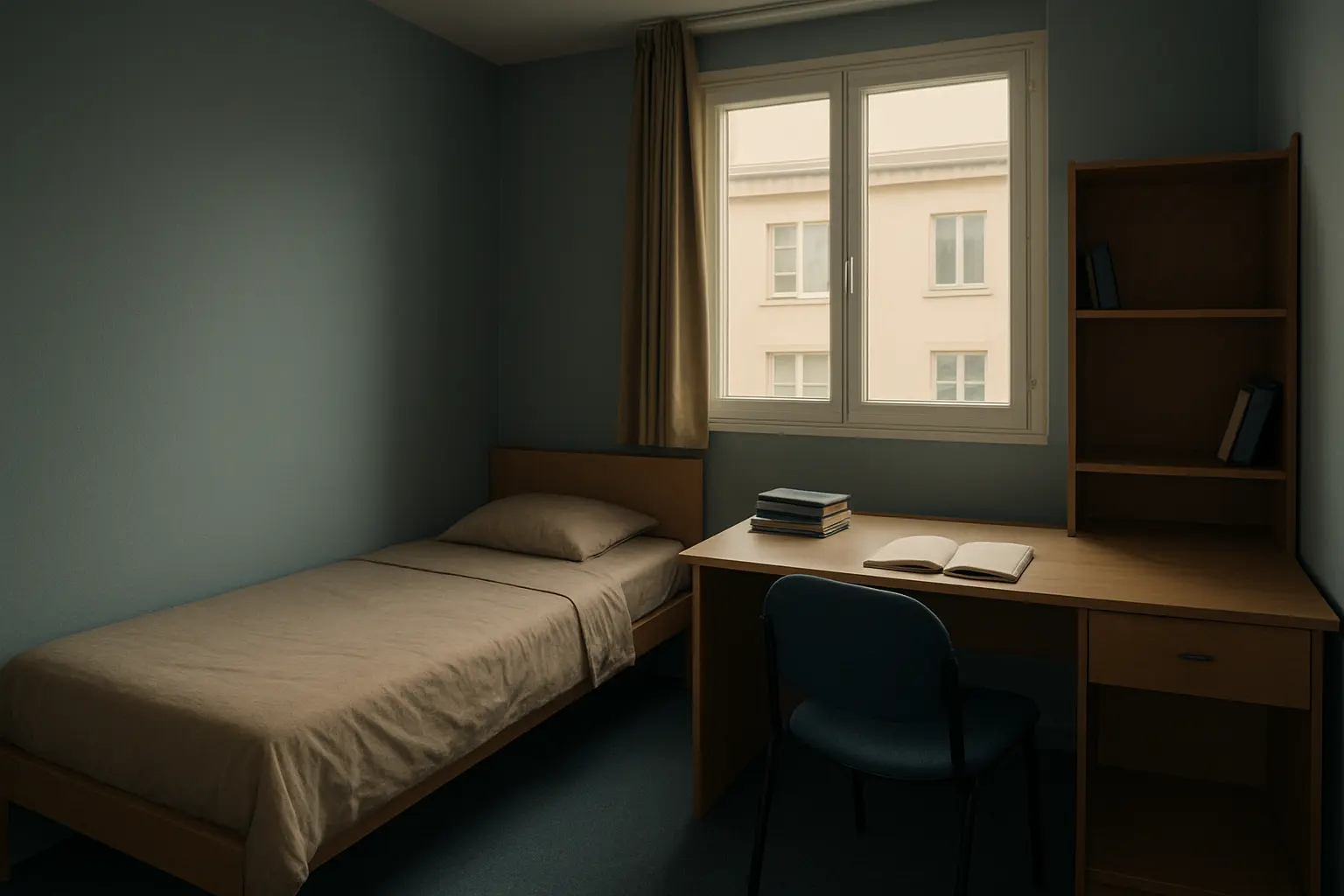 Logement étudiant, chambre en résidence universitaire