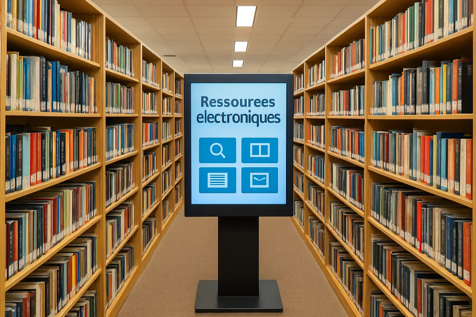 Collections imprimées et ressources numériques d'une bibliothèque universitaire