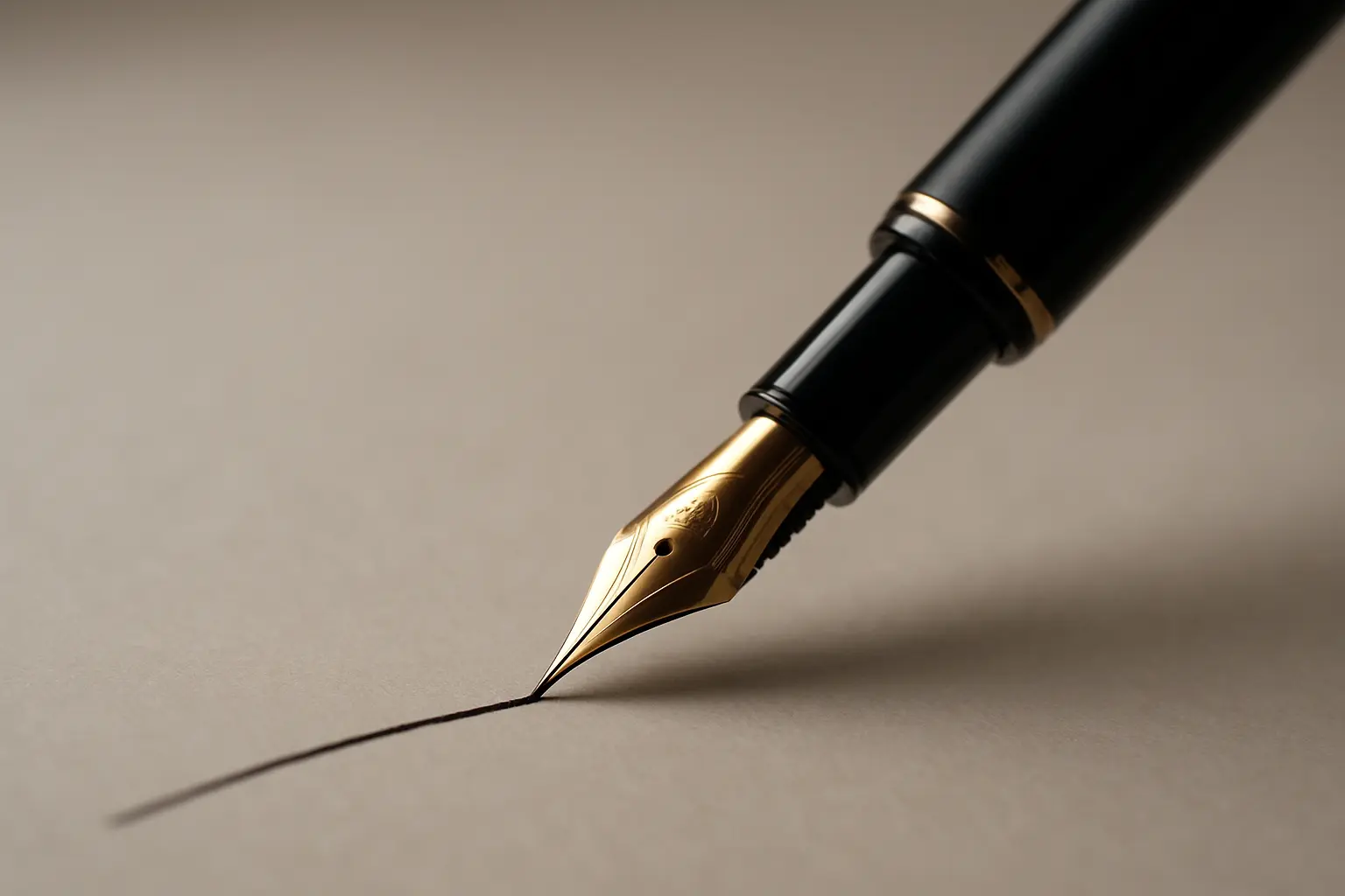 Rédaction manuscrite d'une dédicace de mémoire