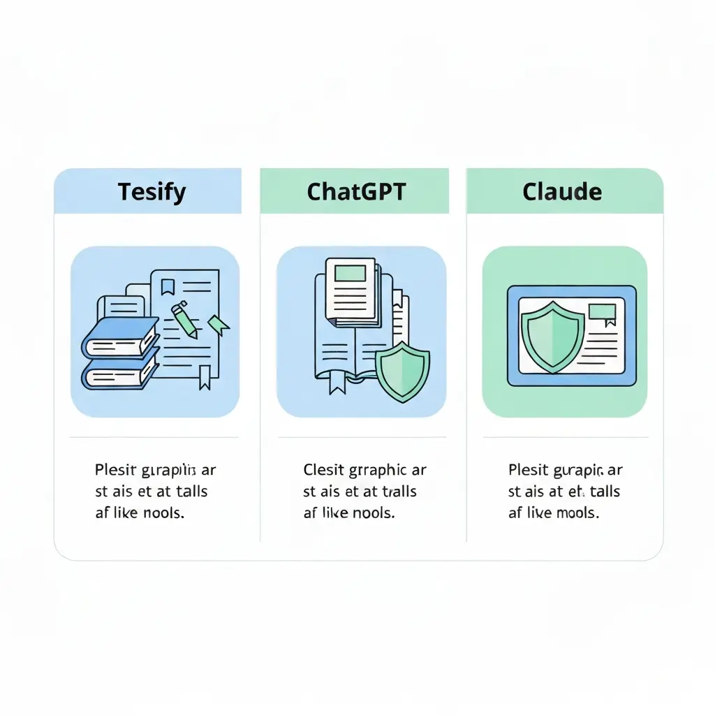 IA pour mémoire : Tesify vs ChatGPT vs Claude — le comparatif 2026
