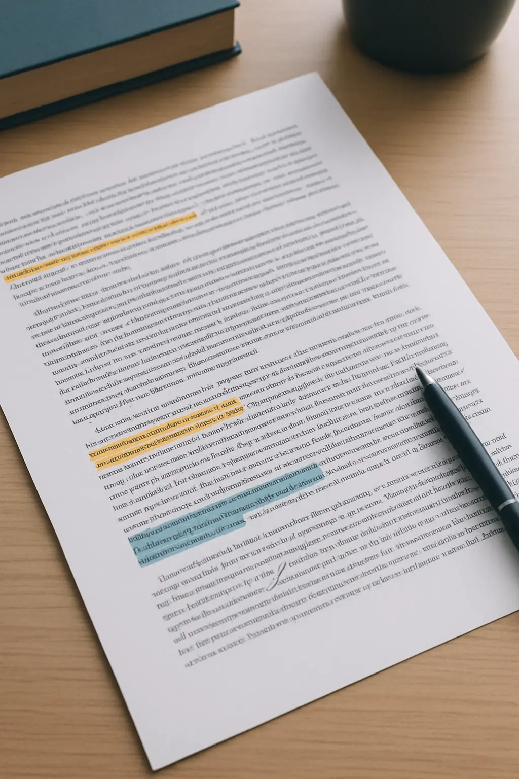 Corpus de texte imprimé annoté avec surlignage