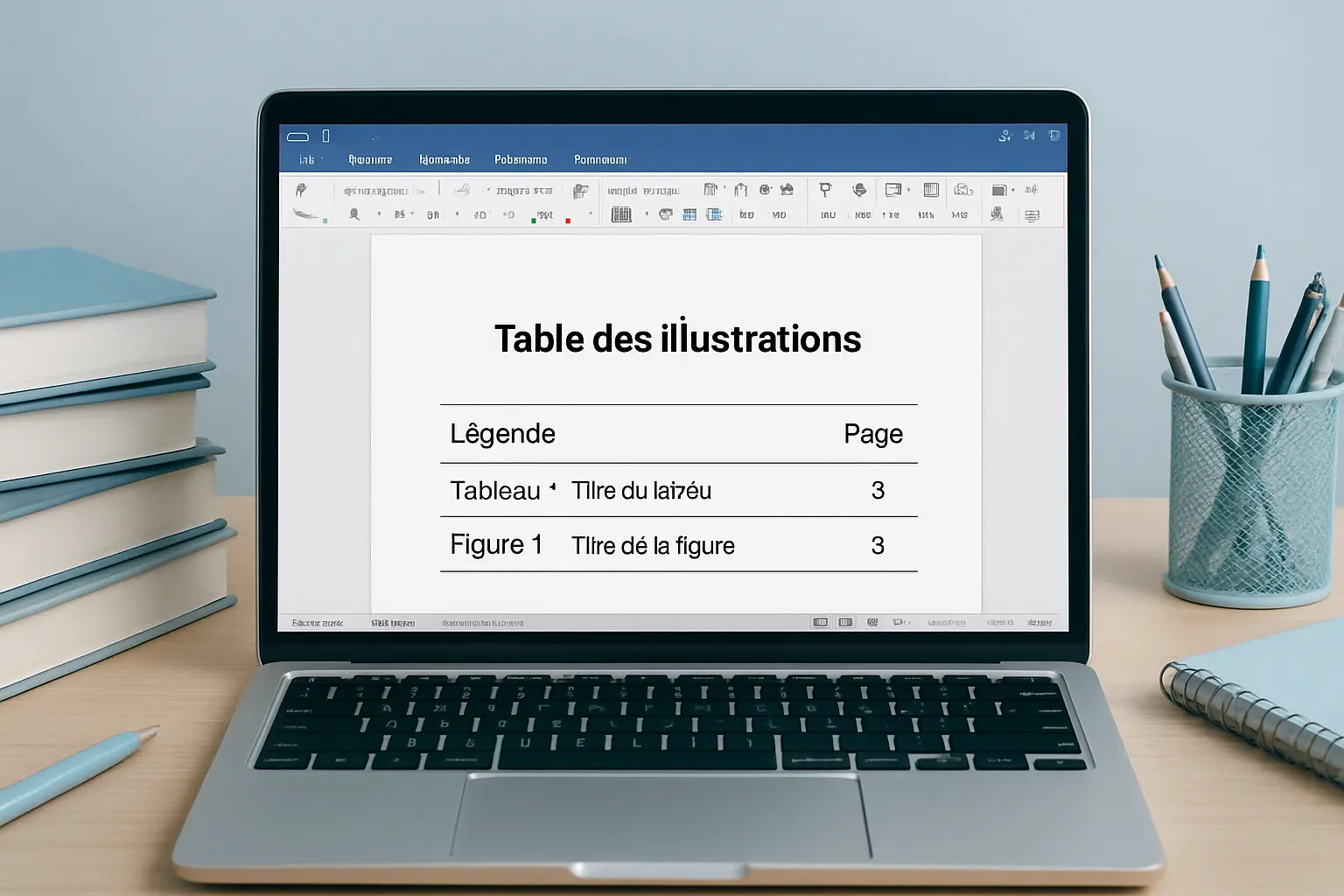 Comment créer une liste des tableaux et figures automatique sur Word en 2026 (tutoriel)