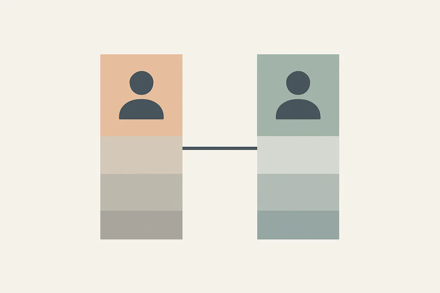Schéma de répartition des rôles entre deux codirecteurs de mémoire