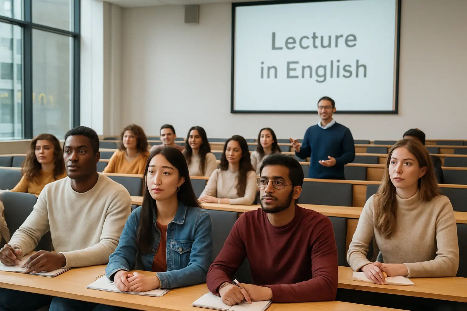 Cours de master en anglais dans une université française