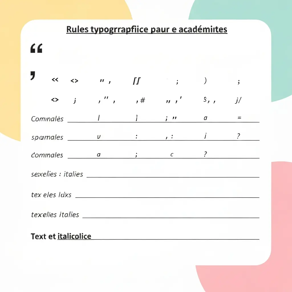 Ponctuation, Italiques, Guillemets et Abréviations dans un Mémoire : Règles Typographiques 2026