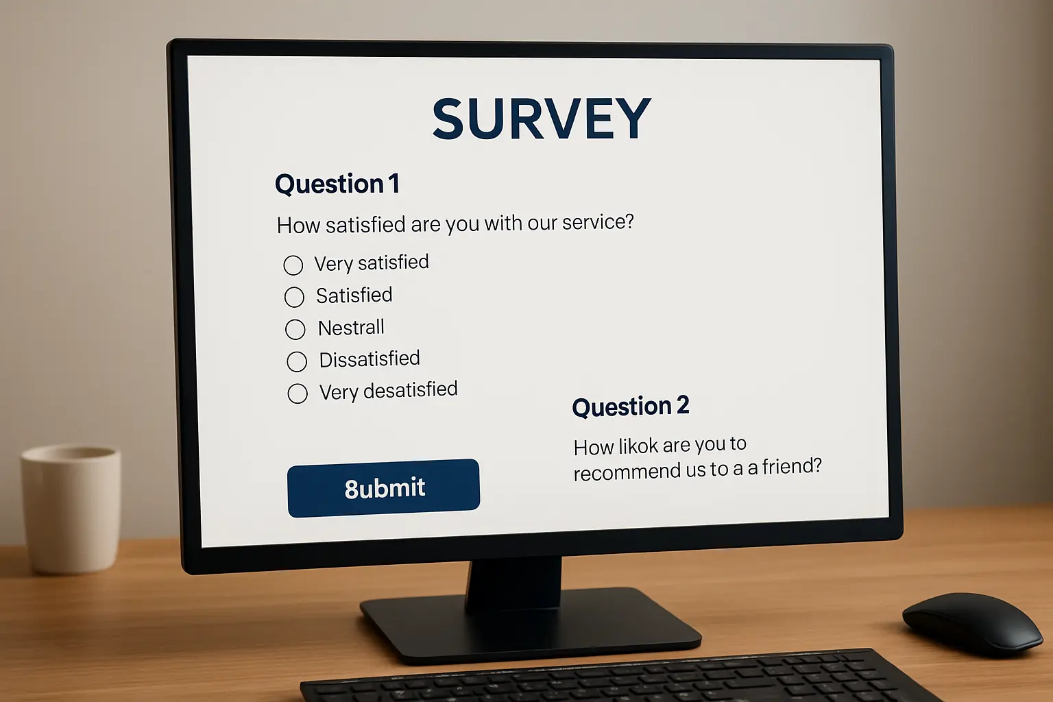 Formulaire de sondage en ligne pour la collecte de données d'un mémoire