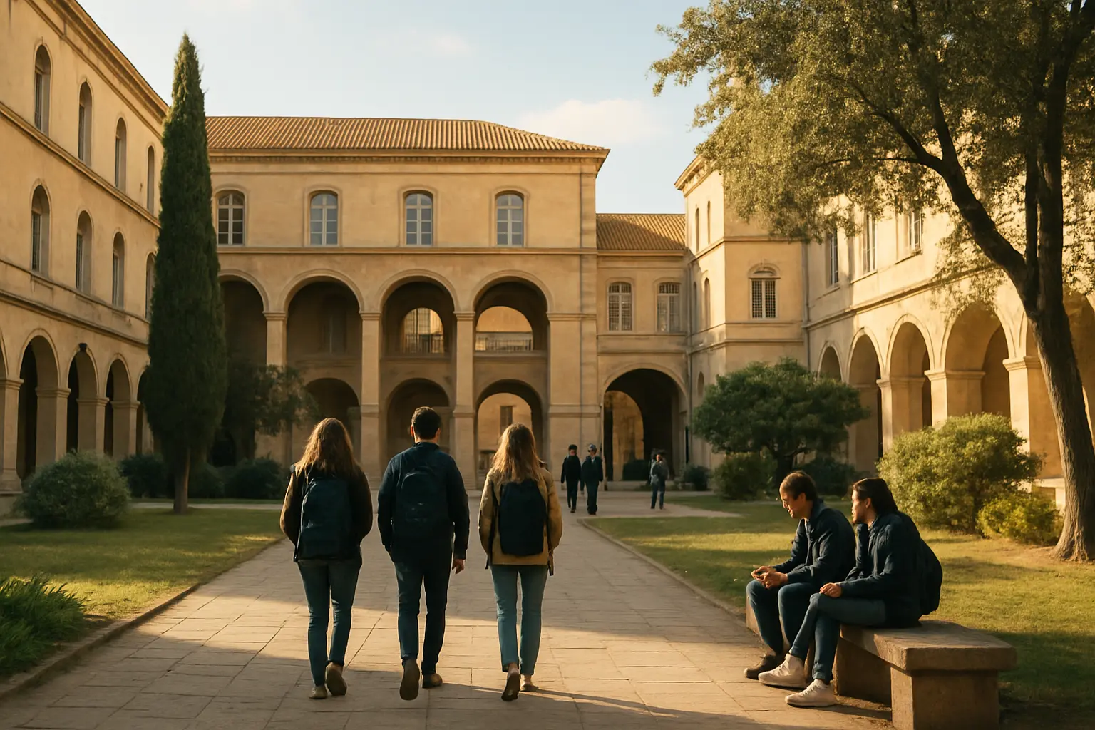 Campus universitaire à Montpellier associé aux normes de rédaction du mémoire