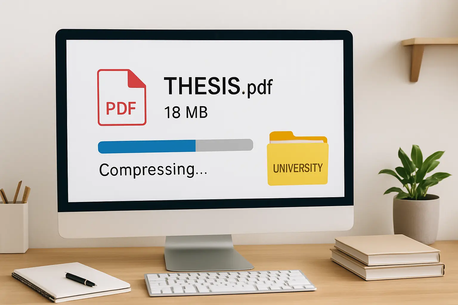 Comment réduire le poids d’un PDF de mémoire pour le dépôt (2026)