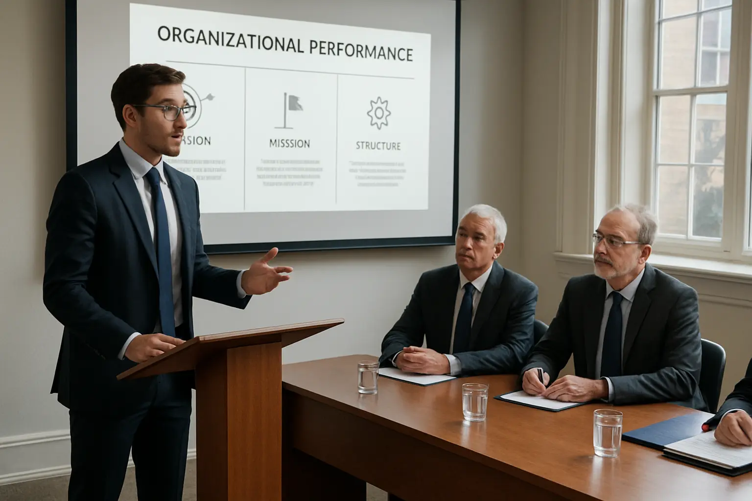 Soutenance d'un mémoire professionnel devant un jury de directeurs d'établissement